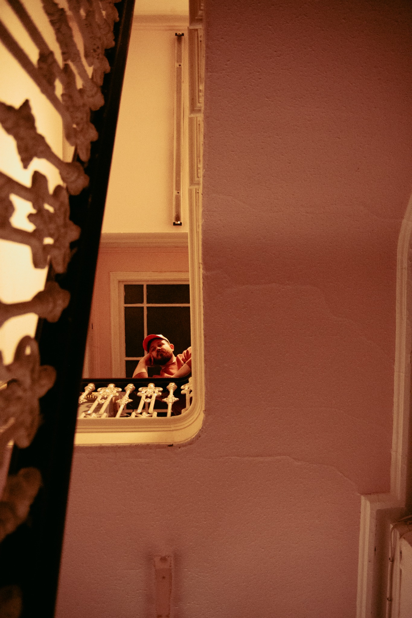 Morning Colour photographed through a stairwell